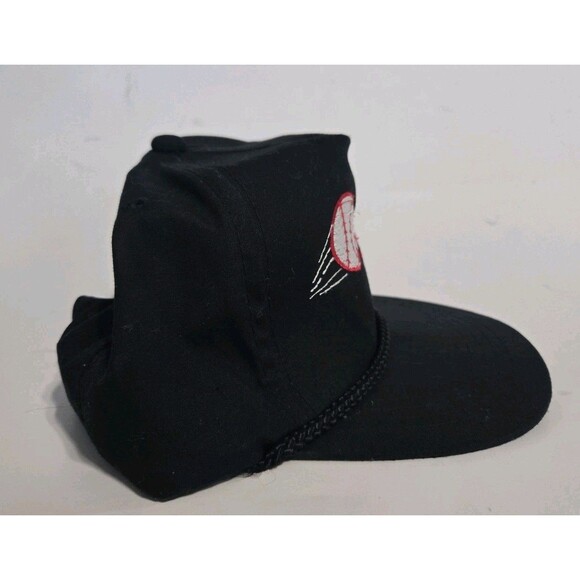 Vintage Pizza Hut Cap Rope Hat Embroidered‎ Logo Snapback Black - Picture 5 of 6